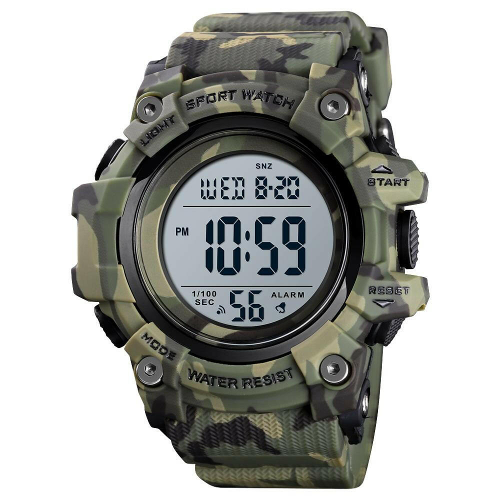 SKMEI  1552 Fashion Men Sport Watch Luxury Watches Stopwatch Countdown Digital Watch 50Bar Waterproof Military Watch Clock For Mens.