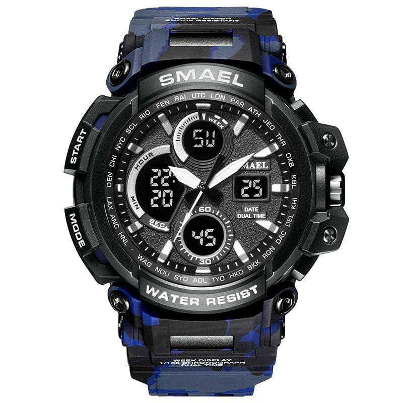 SMAEL 1708B Sport Watches Waterproof Men Watch LED Digital Watch Military Male Clock Relogio Masculino erkek kol saati Men Watch.