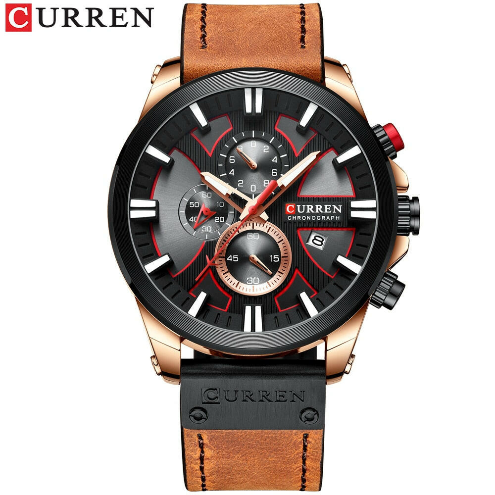 CURREN Chronograph Sport Men's Quartz Watch.