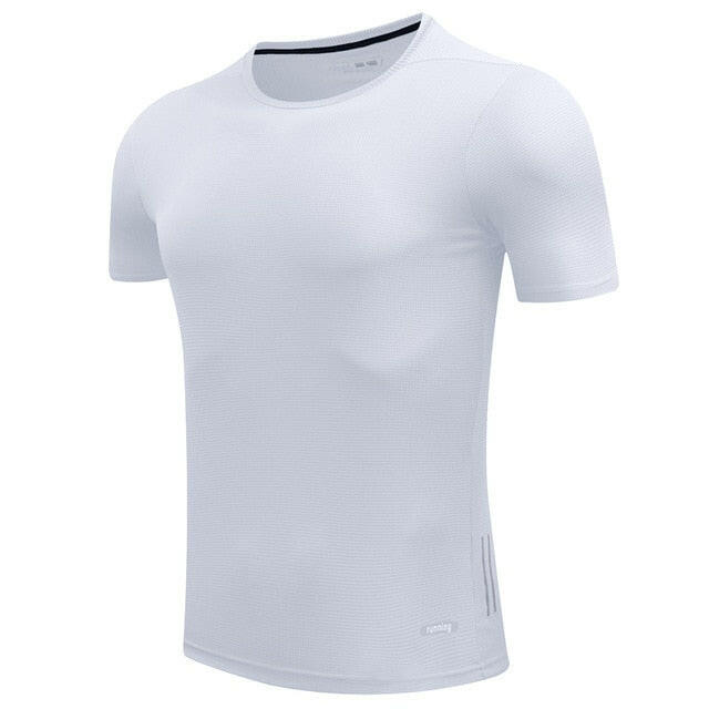 Men’s Quick-Dry Running T-Shirt – Slim Fit Athletic Sports Tee.