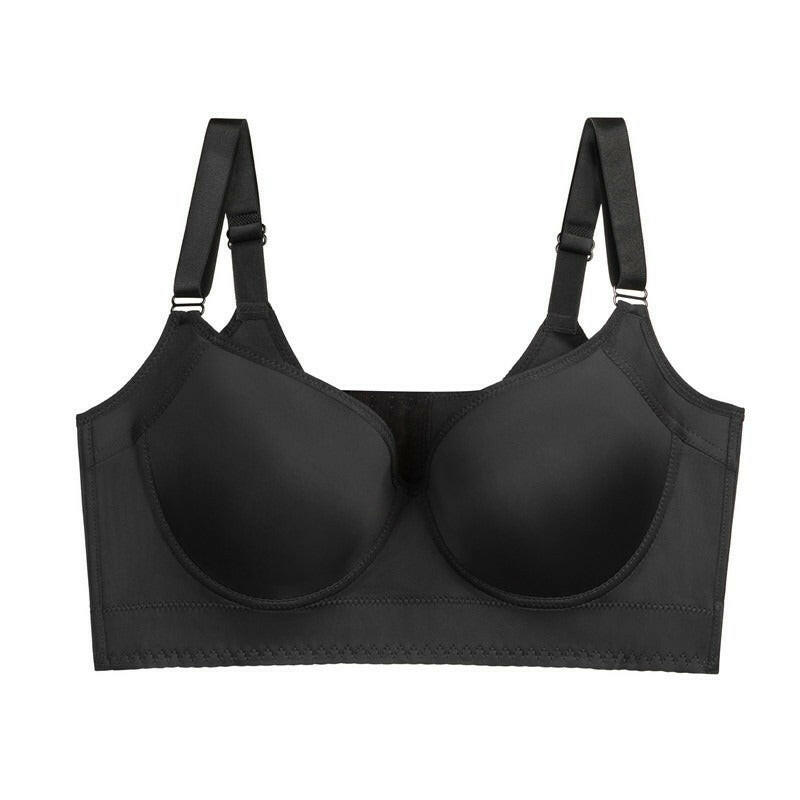 Cross-border large size bra glossy beautiful back large size non-running cup underwire bra.