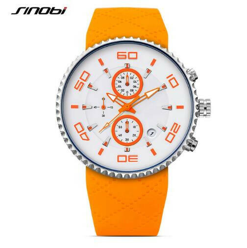 SINOBI Men's Sports Stopwatch Quartz Watch.