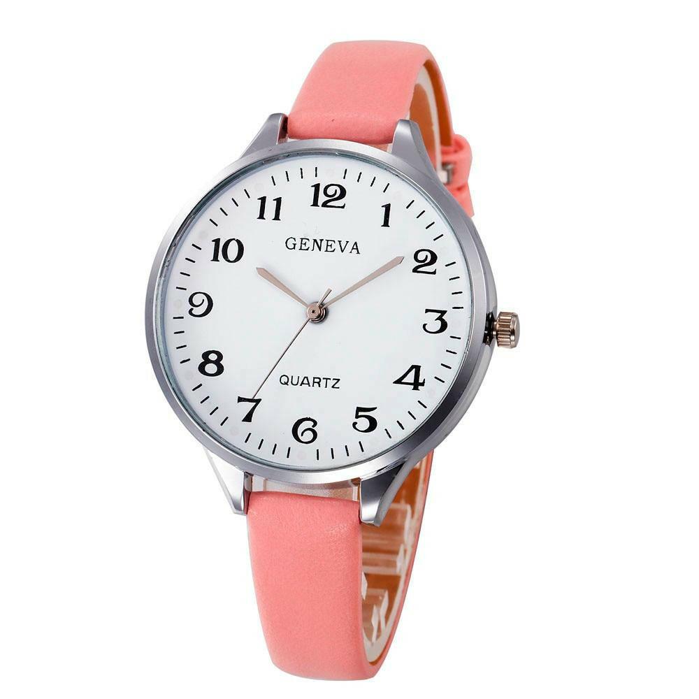 Women’s Bracelet Faux Leather Wrist Watch.