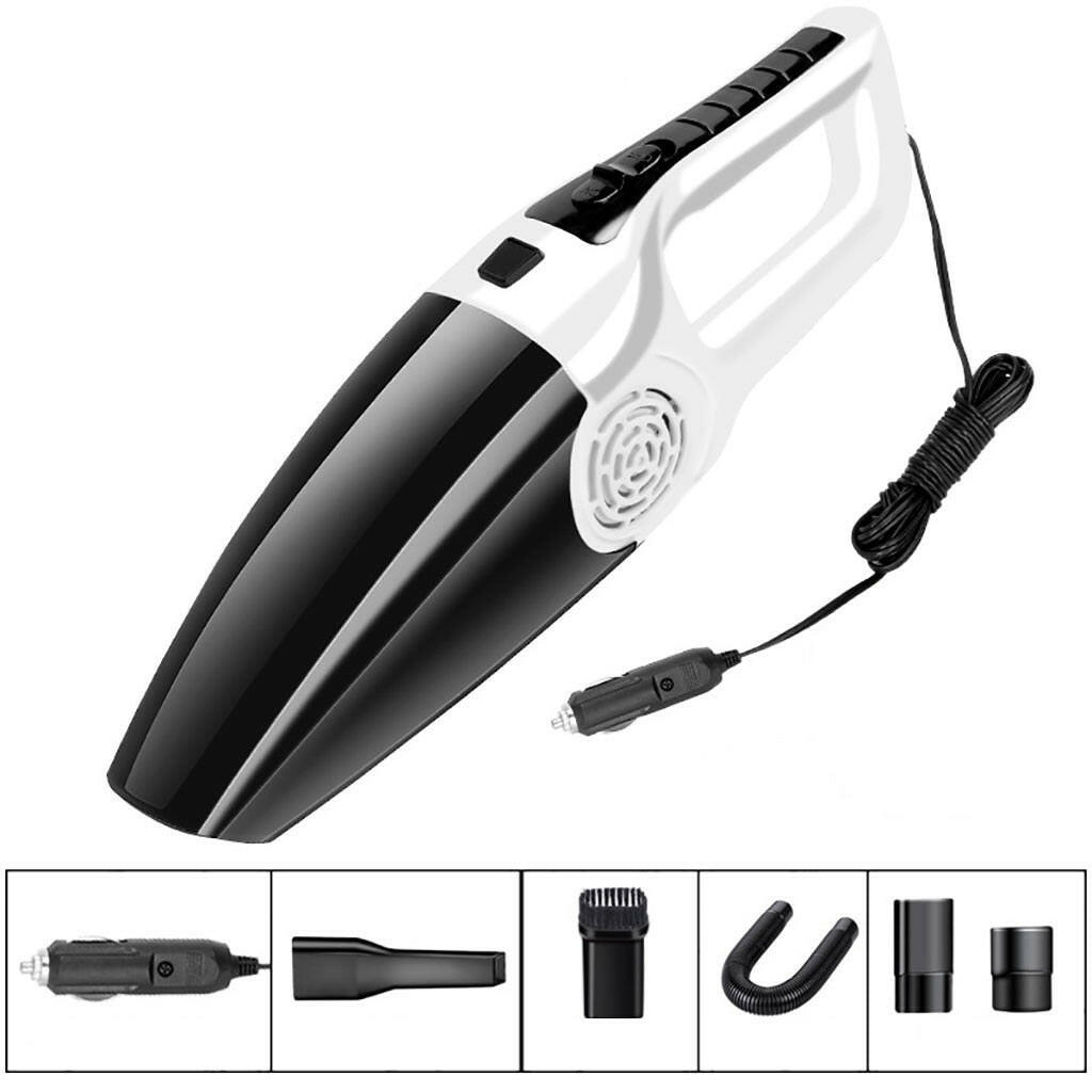 Car Vacuum Cleaner Handheld 12V 120W Strong Suction Vacuum Cleaner For Car Wet & Dry Dual Use Spare Filter Vacuum Cleaner.