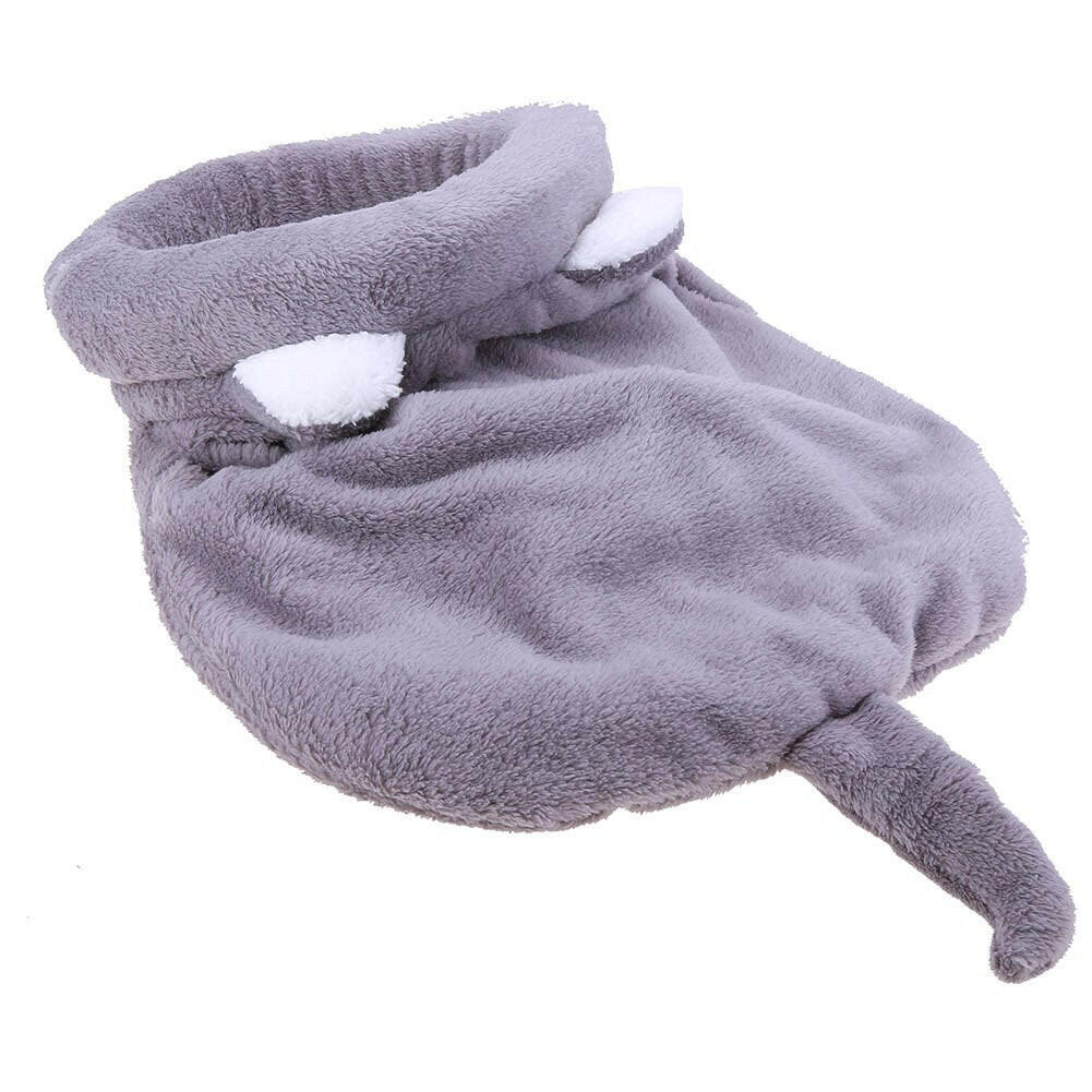 Warm Coral Fleece Cat & Small Dog Sleeping Bag Bed.