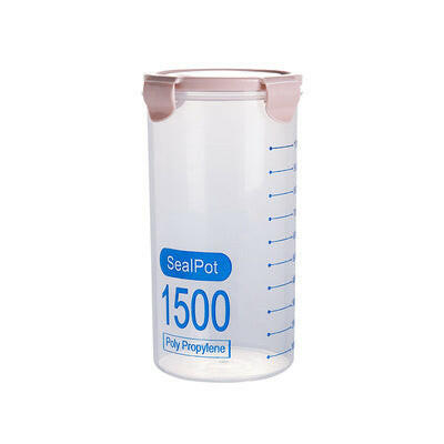 Transparent Plastic Sealed Jar Refrigerator Fresh-Keeping Jar Kitchen Grain Storage Box Food Storage Storage Tank.