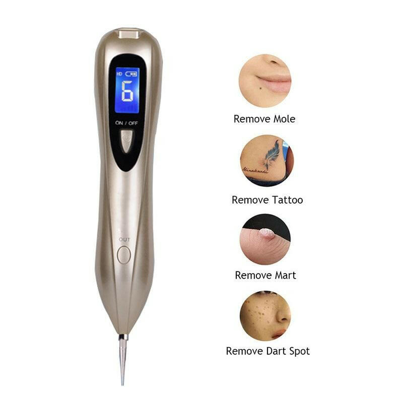 Laser Plasma Pen – LCD Skin Care Point Pen for Wart, Skin Tag, and Tattoo Removal.