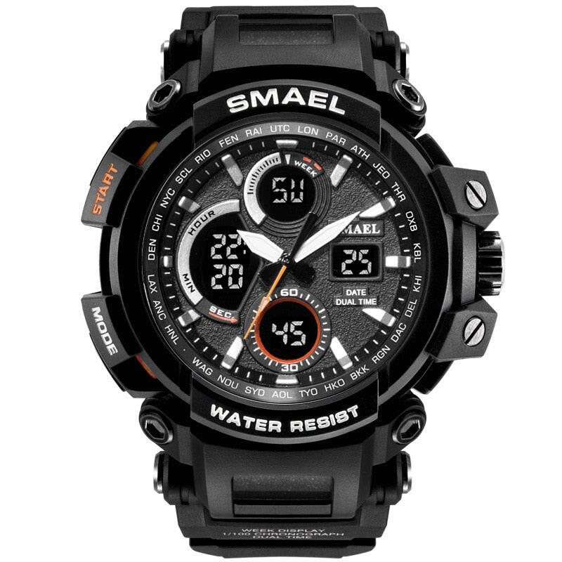 SMAEL 1708B Sport Watches Waterproof Men Watch LED Digital Watch Military Male Clock Relogio Masculino erkek kol saati Men Watch.