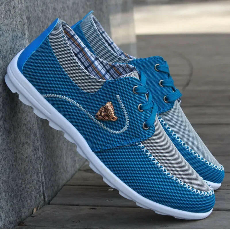 Men Casual Sneakers Flat Canvas Shoes for Men Spring Summer Comfortable Male Sneakers Soft Big Size Driving Footwear Peas Shoes.