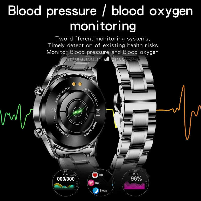 Multifunctional Smart Watch | Bluetooth Call | Pedometer | Blood Pressure & Heart Rate Detection | Waterproof Watch.