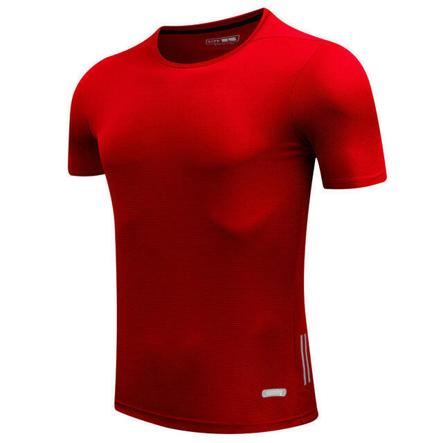 Men’s Quick-Dry Running T-Shirt – Slim Fit Athletic Sports Tee.