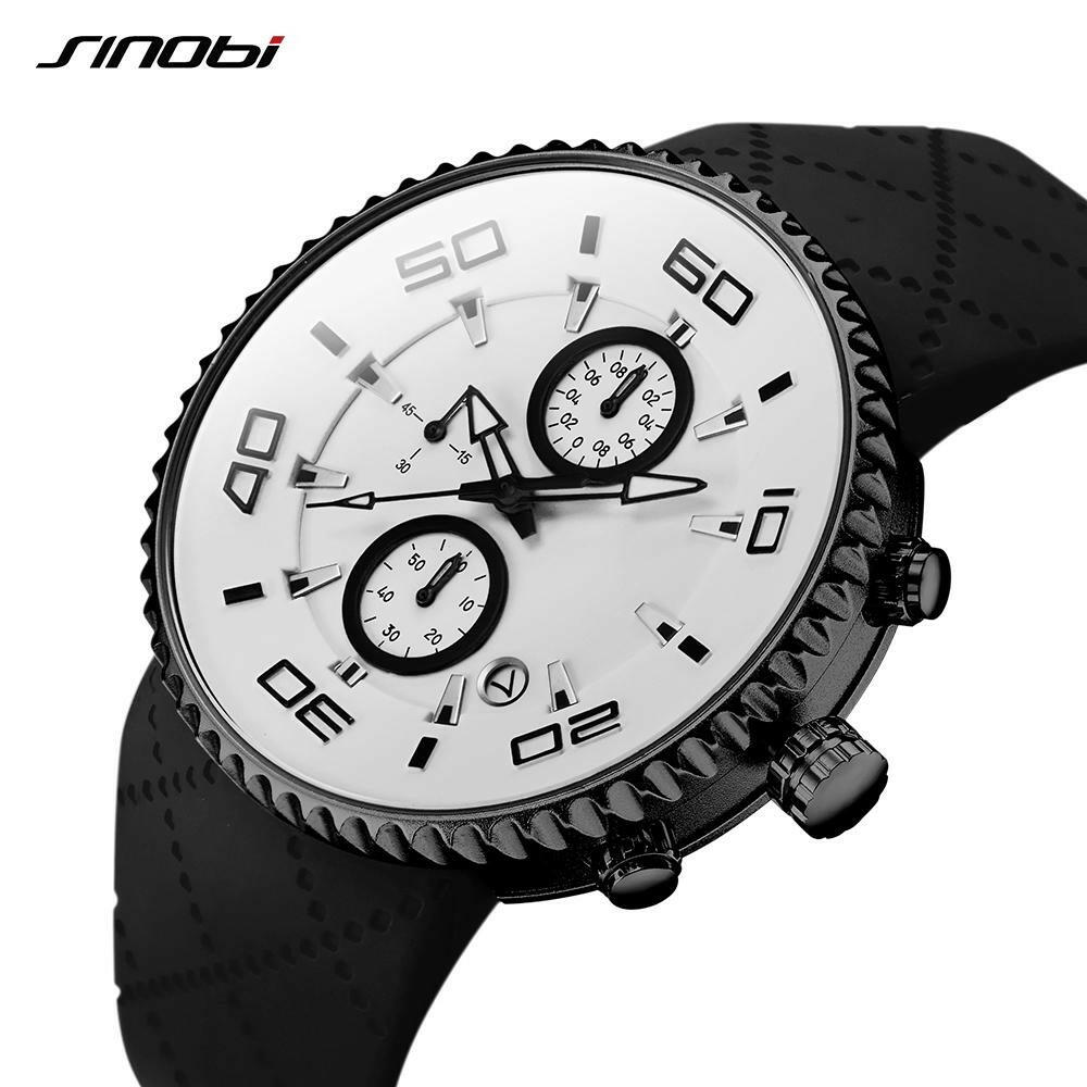 SINOBI Men's Sports Stopwatch Quartz Watch.