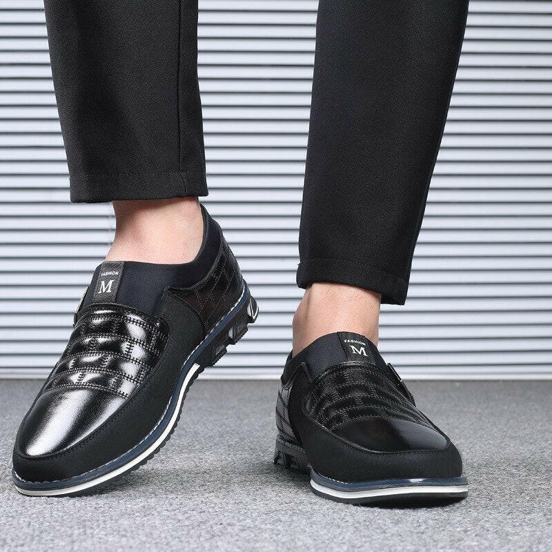 XPAY Genuine Leather Men Casual Shoes Brand 2019 Mens Loafers Moccasins Breathable Slip on Black Driving Shoes Plus Size 38-46.