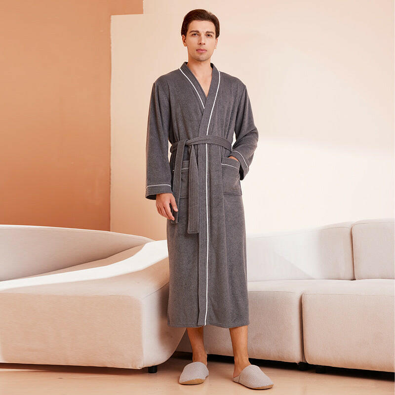 Men's and Women's Towel Fabric Bathrobe.