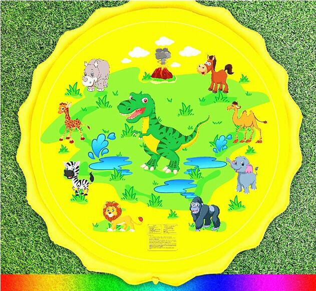 170 CM Summer Children's Baby Play Water Mat Games Beach Pad Lawn Inflatable Spray Water Cushion Toys Outdoor Tub Swiming Pool.