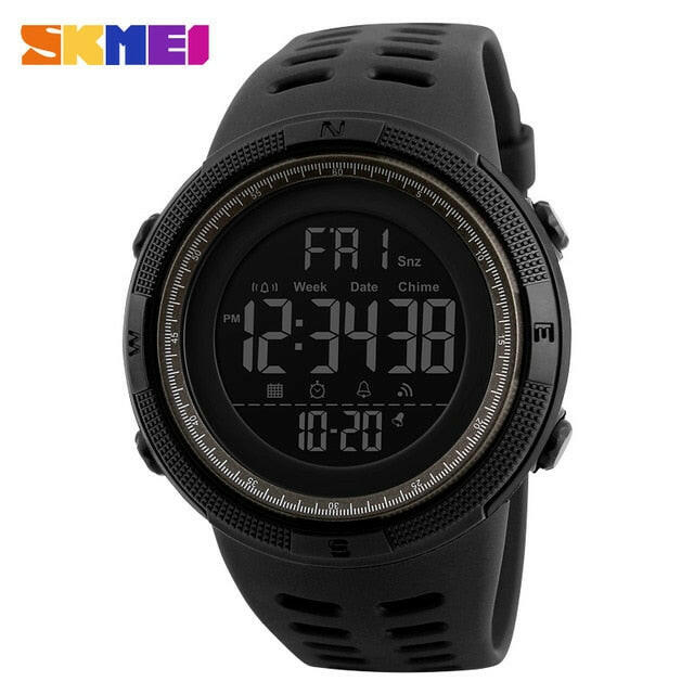 Mens Sports Watches Dive 50m Digital LED Military Watch Men Fashion Casual Electronics Wristwatches.