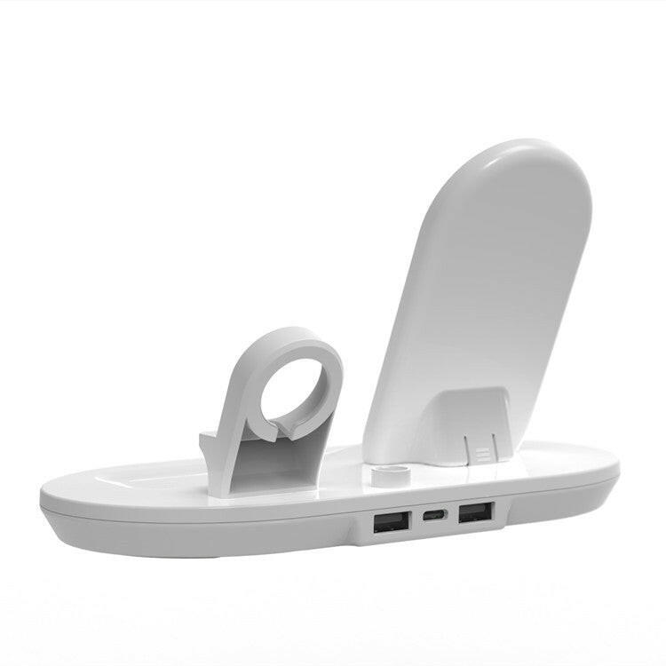 Three-In-One Wireless Charger – 10W Mobile Phone Wireless Charging & Four-In-One Charging Stand.