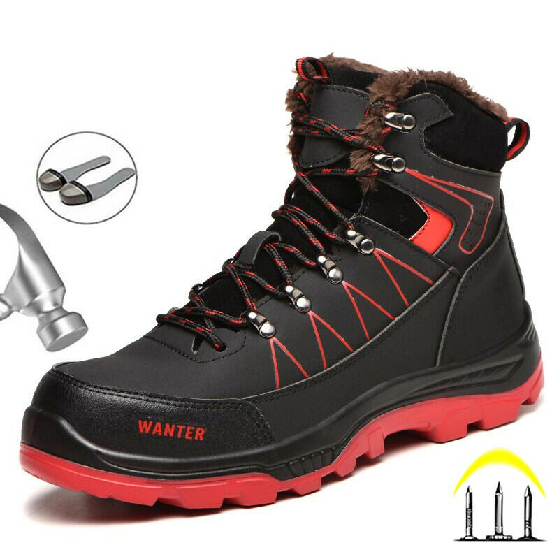 Men’s Winter Steel Toe Safety Boots – Durable & Protective Work Shoes.