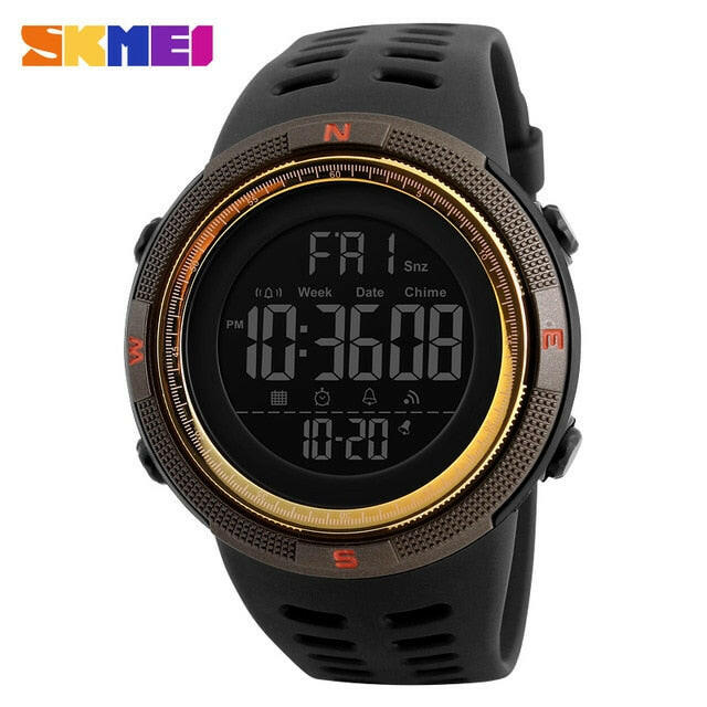 Mens Sports Watches Dive 50m Digital LED Military Watch Men Fashion Casual Electronics Wristwatches.