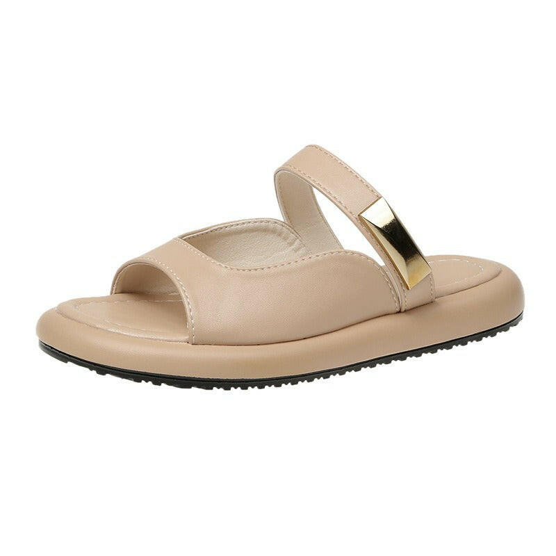 Sandal Slippers for Women Wearing Flat Bottomed Casual Beach Shoes In Summer, Fairy Style Flip Flops.