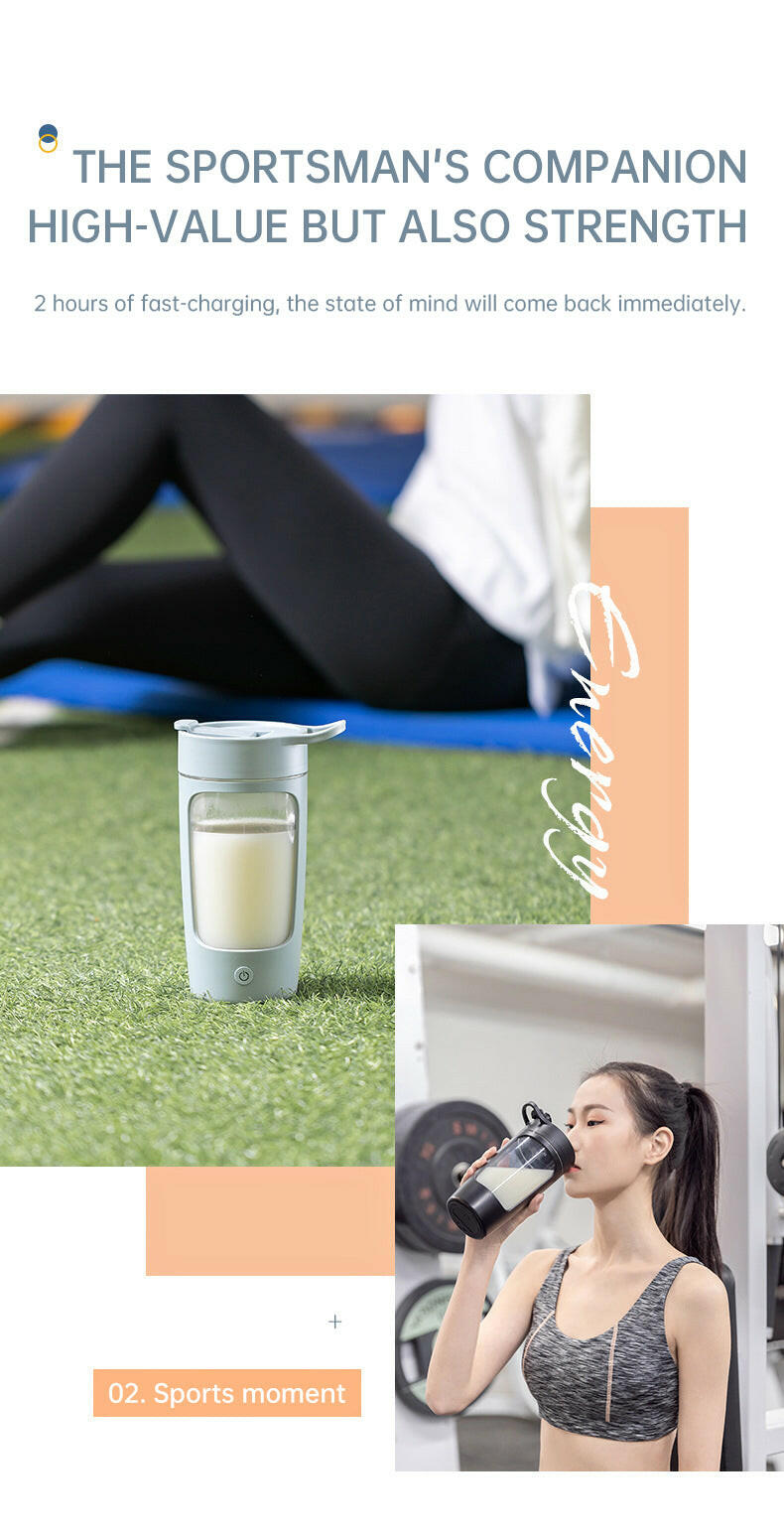 Portable cup blender smoothie fruit usb rechargeable electric hand blender mixer bottle for gym sport.