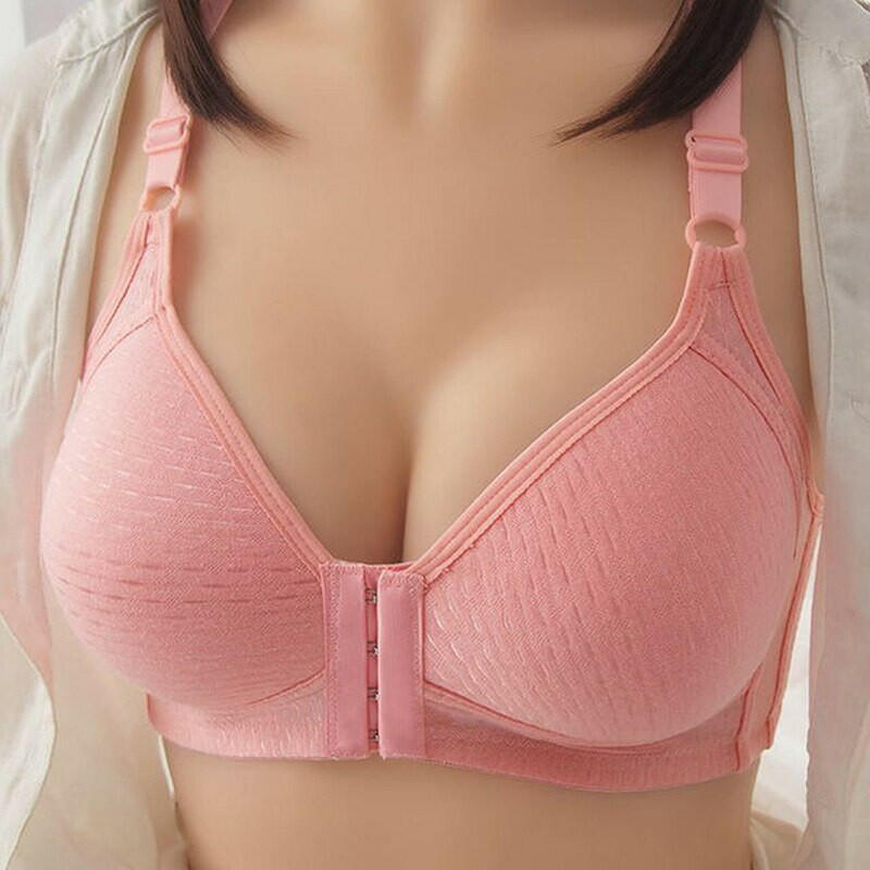 Fashion Seamless Front Button Push-Up Bra - Elegance Meets Comfort.