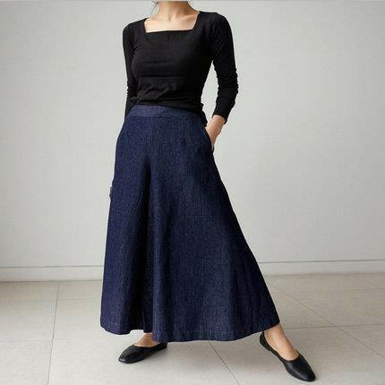 Spring & Summer High-Waisted Wide-Leg Jeans for Women – Slimming Pants.