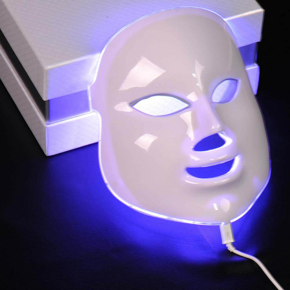 7-Color LED Photon Facial & Neck Mask – Advanced Skin Rejuvenation & Anti-Aging Therapy.