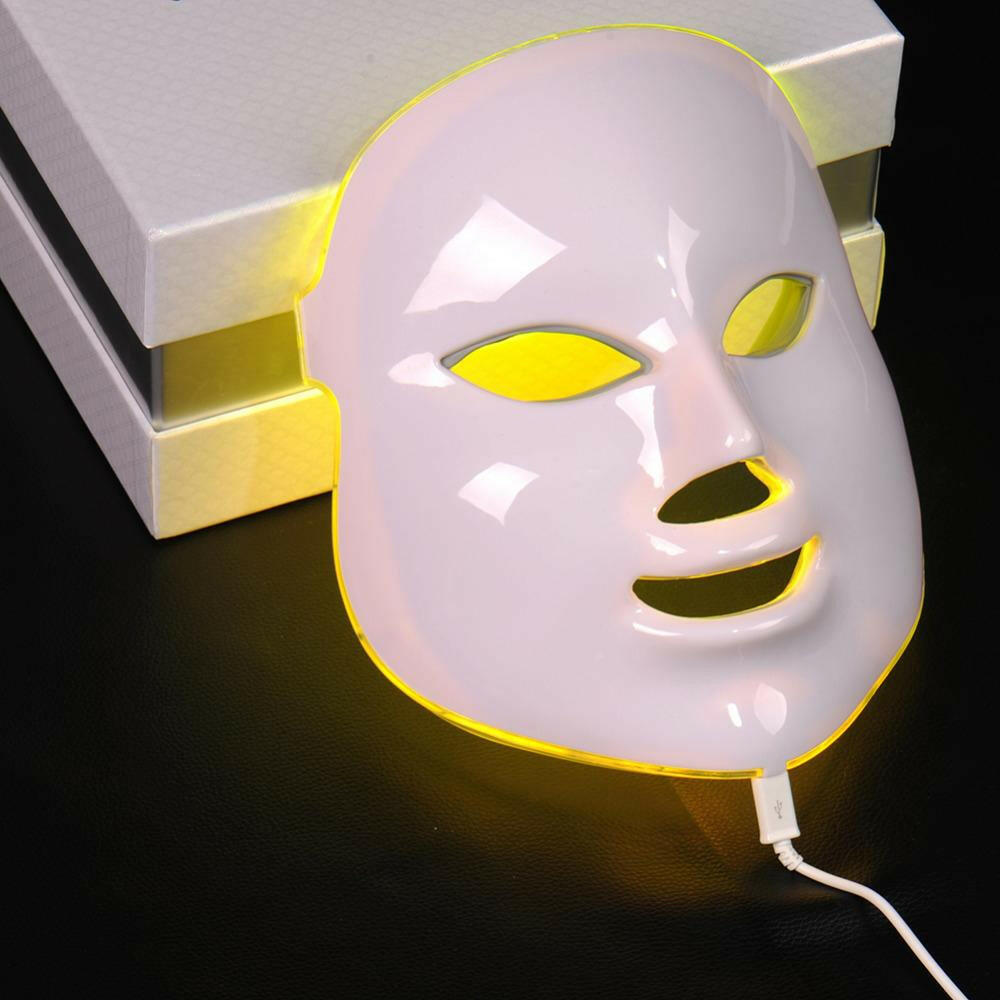 7-Color LED Photon Facial & Neck Mask – Advanced Skin Rejuvenation & Anti-Aging Therapy.