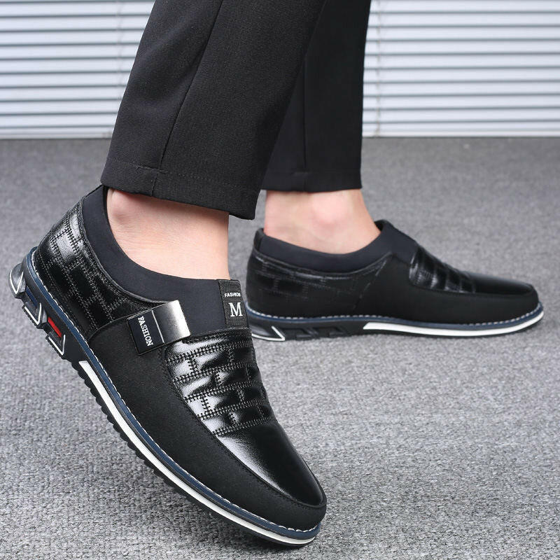 XPAY Genuine Leather Men Casual Shoes Brand 2019 Mens Loafers Moccasins Breathable Slip on Black Driving Shoes Plus Size 38-46.