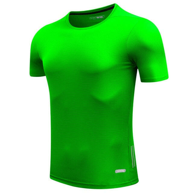 Men’s Quick-Dry Running T-Shirt – Slim Fit Athletic Sports Tee.