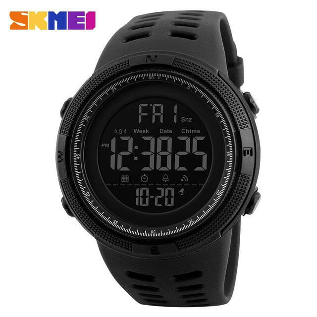 Mens Sports Watches Dive 50m Digital LED Military Watch Men Fashion Casual Electronics Wristwatches.