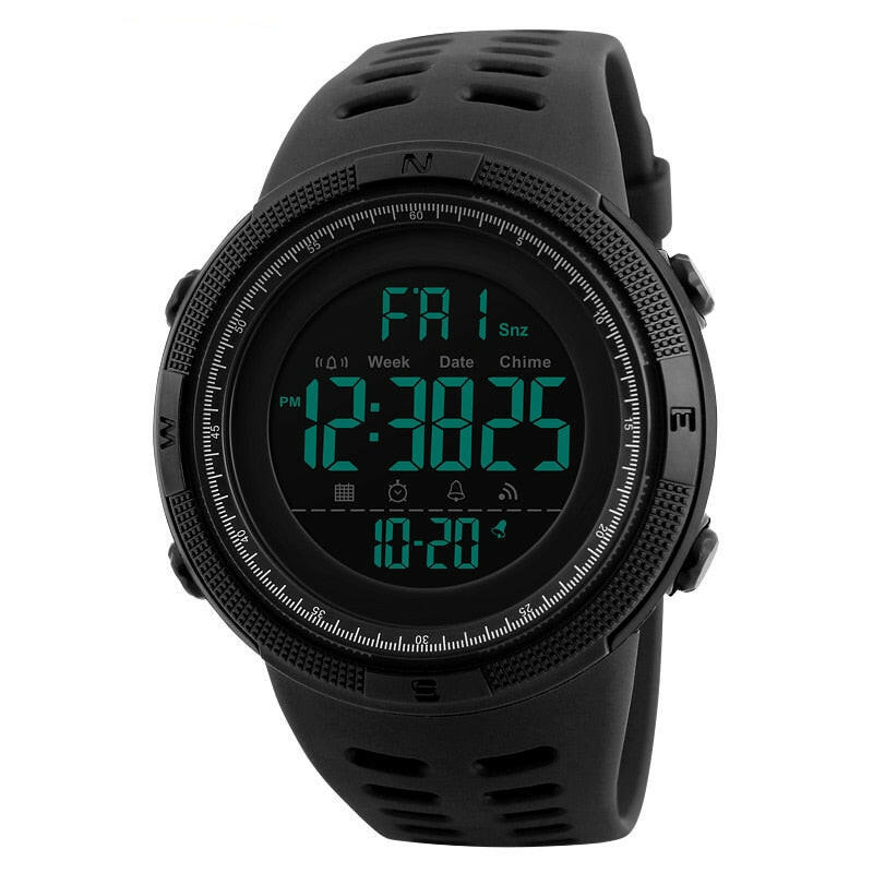 Mens Sports Watches Dive 50m Digital LED Military Watch Men Fashion Casual Electronics Wristwatches.