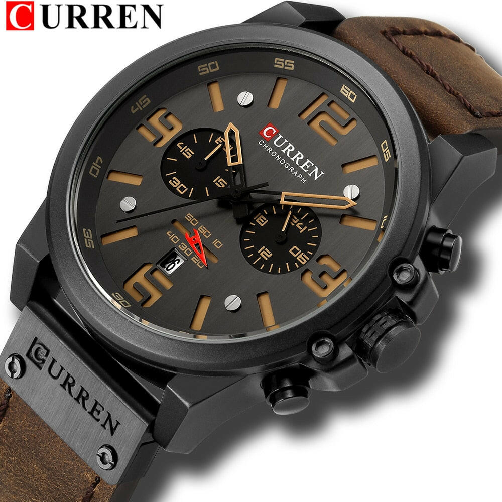 CURREN Men's Luxury Waterproof Sport Wrist Watch.