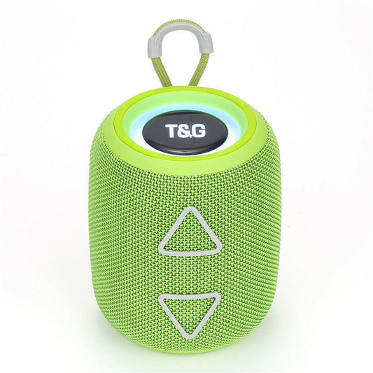 TG655 Portable Fabric Bluetooth Speaker – Mini Wireless Outdoor Subwoofer with LED Lights.