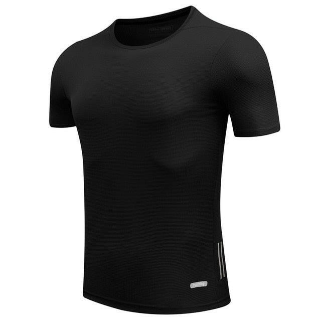 Men’s Quick-Dry Running T-Shirt – Slim Fit Athletic Sports Tee.