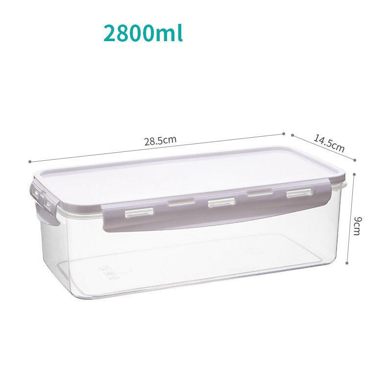 Japanese Style Refrigerator Storage Box Food Freezer Box Kitchen Storage Fresh Keeping Plastic Storage Sealed Box.