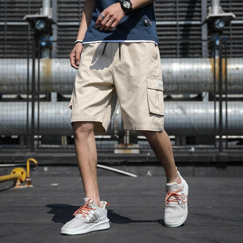 Men's Summer Cargo Sports Shorts - Trendy Beach and Casual Wear.