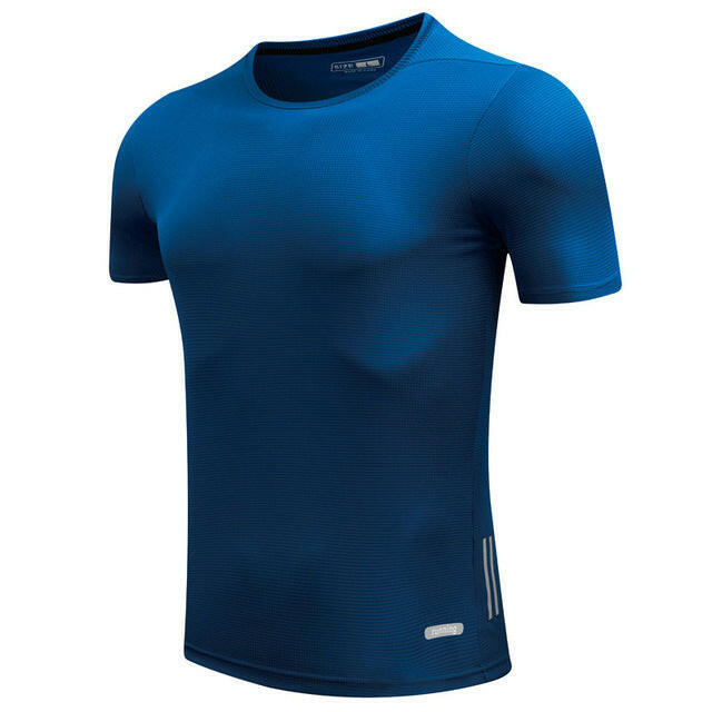 Men’s Quick-Dry Running T-Shirt – Slim Fit Athletic Sports Tee.