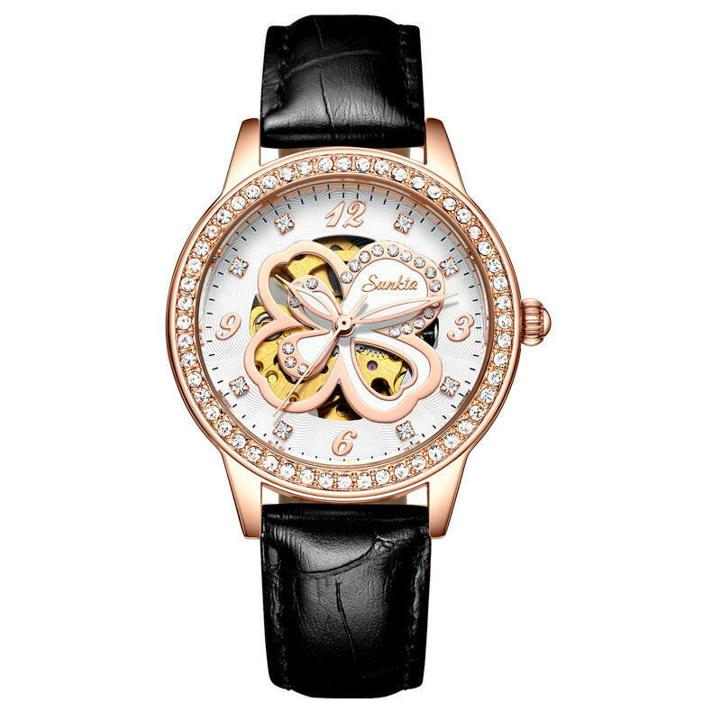 Sunkta Fashion Women's Waterproof Quartz Watch - Elegant and Timeless Design.