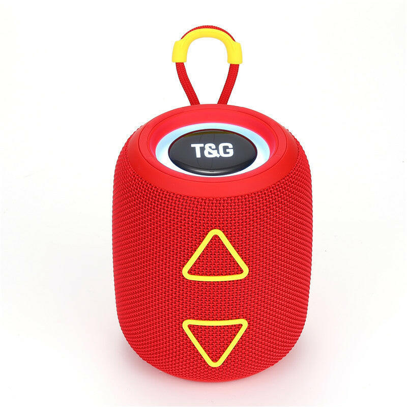 TG655 Portable Fabric Bluetooth Speaker – Mini Wireless Outdoor Subwoofer with LED Lights.