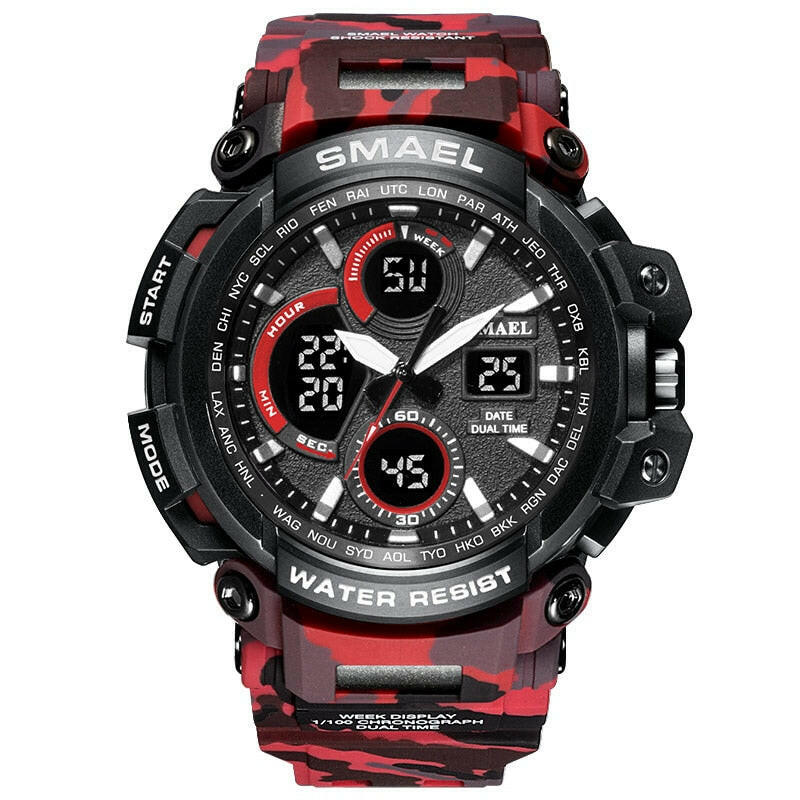 SMAEL 1708B Sport Watches Waterproof Men Watch LED Digital Watch Military Male Clock Relogio Masculino erkek kol saati Men Watch.