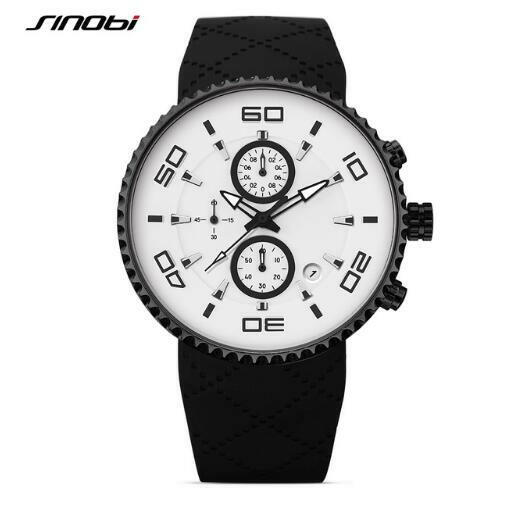 SINOBI Men's Sports Stopwatch Quartz Watch.