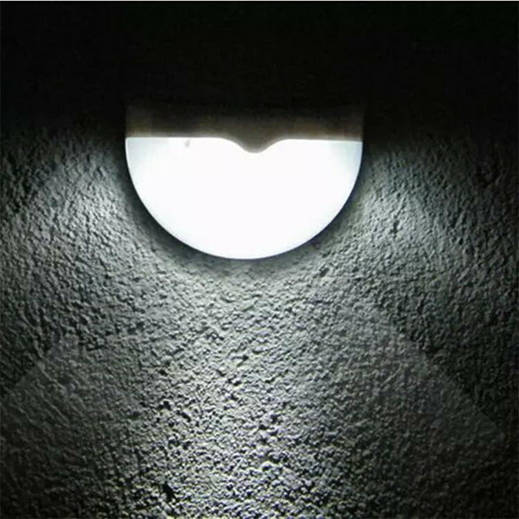 Solar Outdoor Balcony Garden Rainproof Landscape Garden Light 6 LED Semicircle Light Control Wall Light.