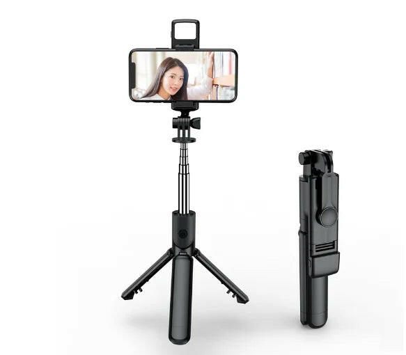 Selfie Stick with Fill Light Extendable Selfie Stick Tripod with Wireless Remote and Phone Holder Group Selfies For All  phones.