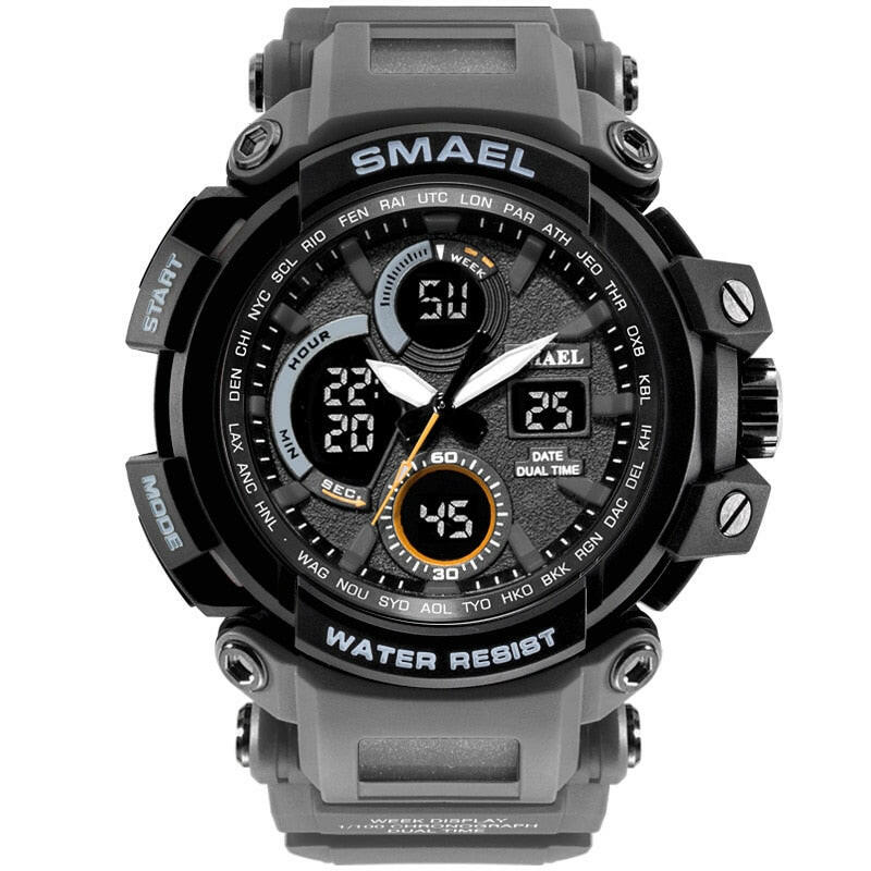 SMAEL 1708B Sport Watches Waterproof Men Watch LED Digital Watch Military Male Clock Relogio Masculino erkek kol saati Men Watch.