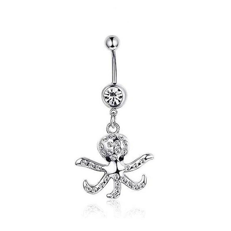 Creative Bat & Bee Navel Ring – Women's Body Piercing Jewelry