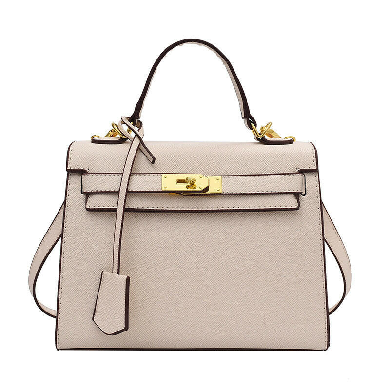 Solid Color PU Kelly Bag – Candy Color Crossbody Handbag.