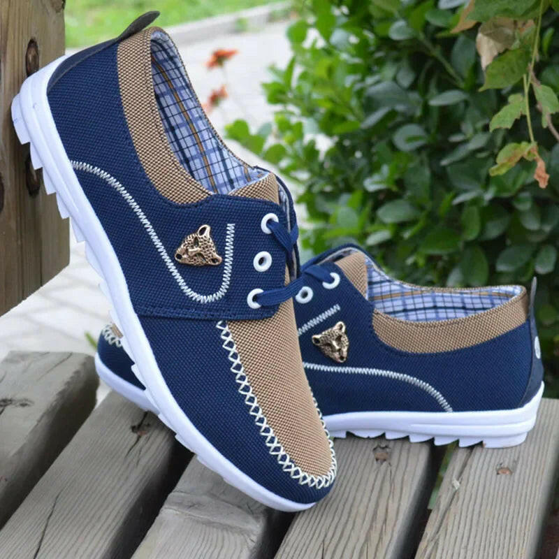 Men Casual Sneakers Flat Canvas Shoes for Men Spring Summer Comfortable Male Sneakers Soft Big Size Driving Footwear Peas Shoes.