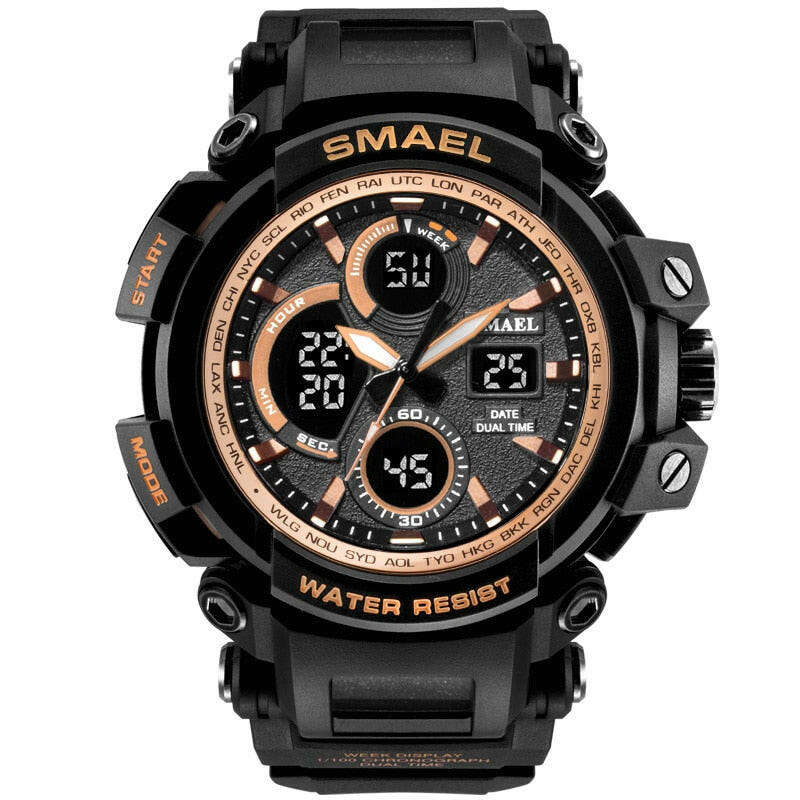 SMAEL 1708B Sport Watches Waterproof Men Watch LED Digital Watch Military Male Clock Relogio Masculino erkek kol saati Men Watch.